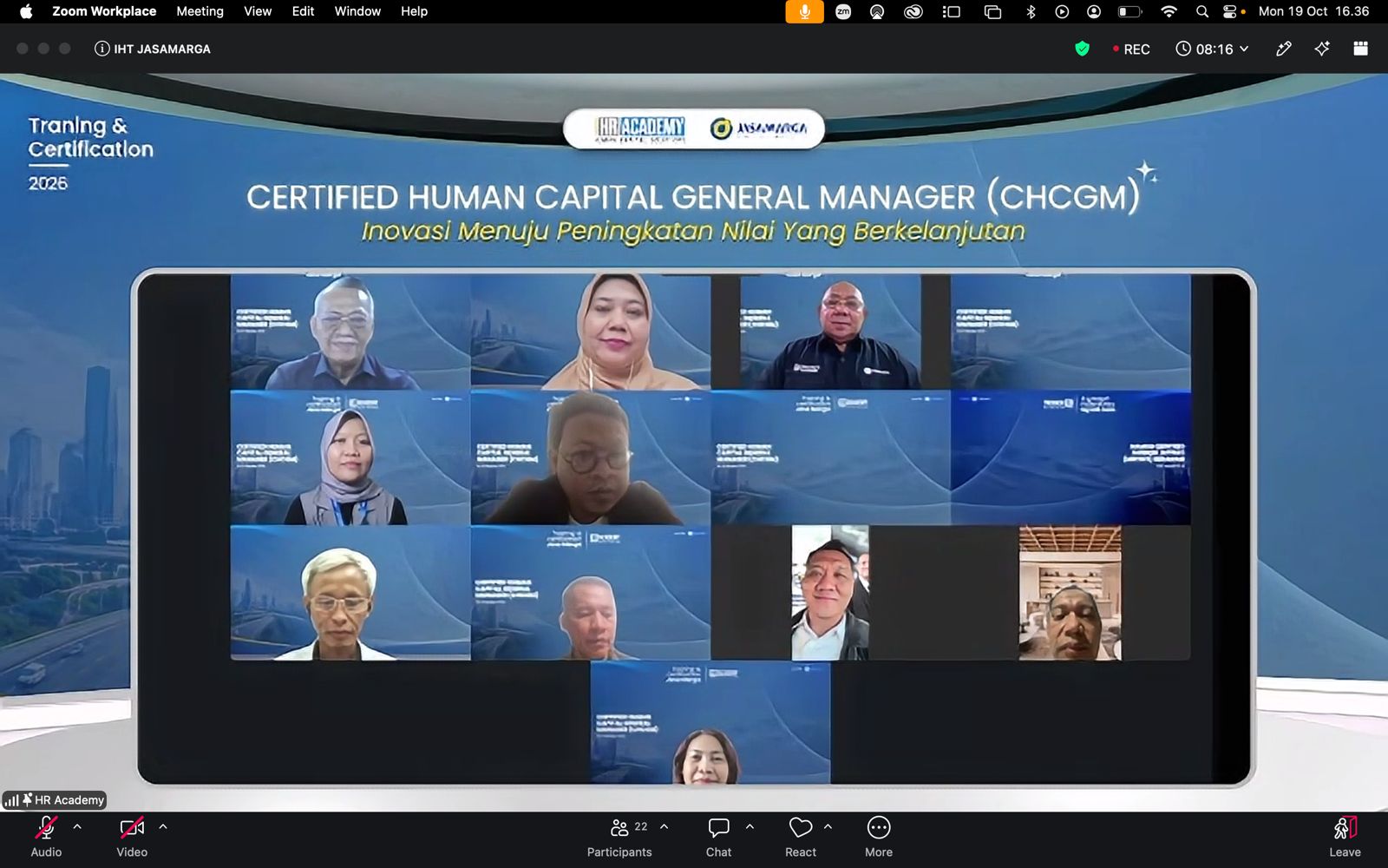 HR Academy Indonesia Dipercaya Jasa Marga Selenggarakan Training & Certification CHCGM BNSP